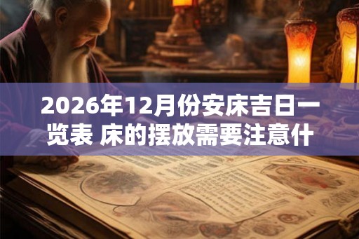 2026年12月份安床吉日一览表 床的摆放需要注意什么
