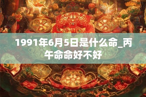 1991年6月5日是什么命_丙午命命好不好