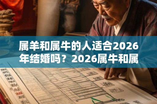 属羊和属牛的人适合2026年结婚吗？2026属牛和属羊结婚吉日