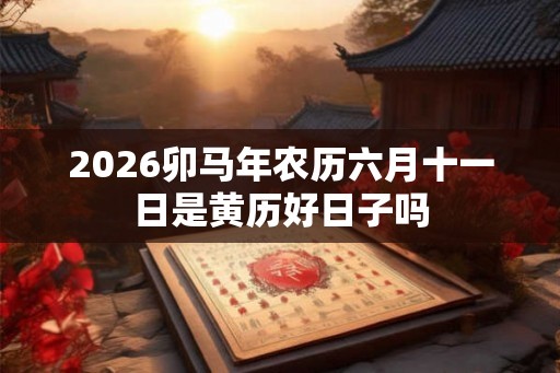2026卯马年农历六月十一日是黄历好日子吗