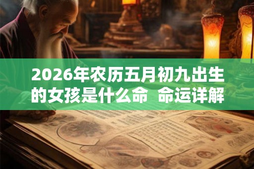 2026年农历五月初九出生的女孩是什么命 命运详解 2026年农历五月初九出生的女孩是什么命 命运详解