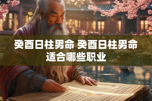 癸酉日柱男命 癸酉日柱男命适合哪些职业