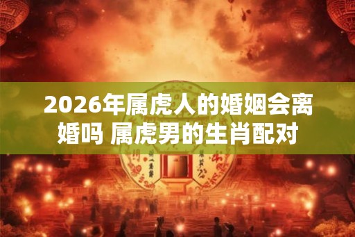 2026年属虎人的婚姻会离婚吗 属虎男的生肖配对