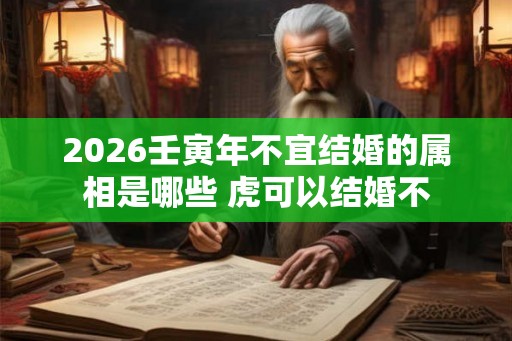 2026壬寅年不宜结婚的属相是哪些 虎可以结婚不