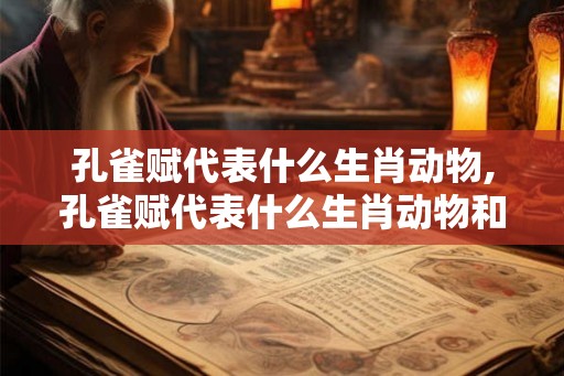 孔雀赋代表什么生肖动物,孔雀赋代表什么生肖动物和动物 孔雀赋代表什么生肖动物,孔雀赋代表什么生肖动物和动物