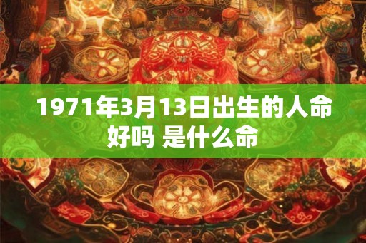 1971年3月13日出生的人命好吗 是什么命