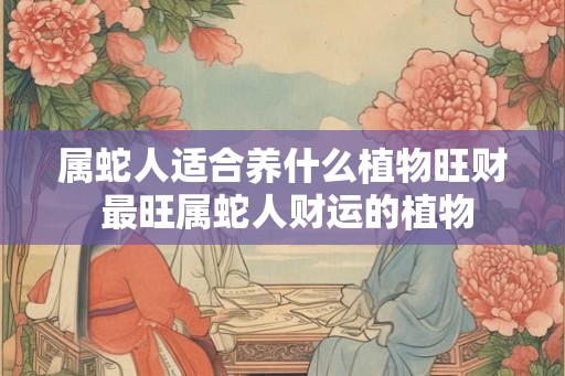 属蛇人适合养什么植物旺财 最旺属蛇人财运的植物