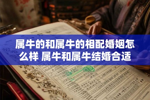属牛的和属牛的相配婚姻怎么样 属牛和属牛结婚合适吗