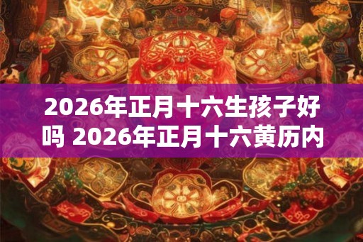 2026年正月十六生孩子好吗 2026年正月十六黄历内容
