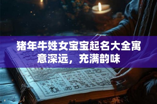 猪年牛姓女宝宝起名大全寓意深远，充满韵味