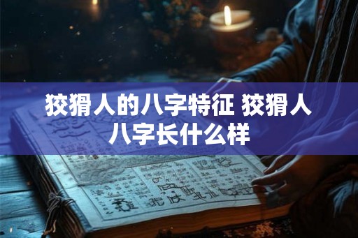 狡猾人的八字特征 狡猾人八字长什么样 狡猾人的八字特征 狡猾人八字长什么样