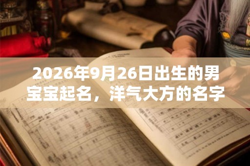 2026年9月26日出生的男宝宝起名，洋气大方的名字推荐