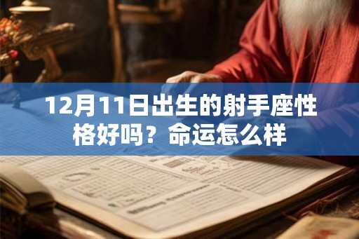 12月11日出生的射手座性格好吗？命运怎么样