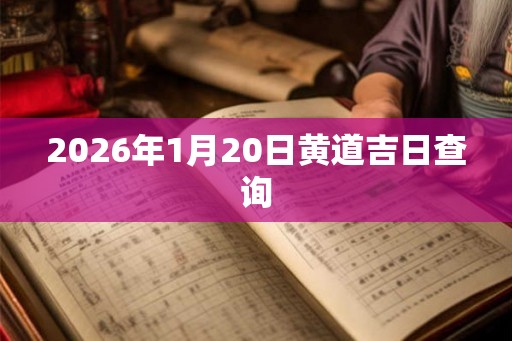 2026年1月20日黄道吉日查询 2026年1月20日黄道吉日查询