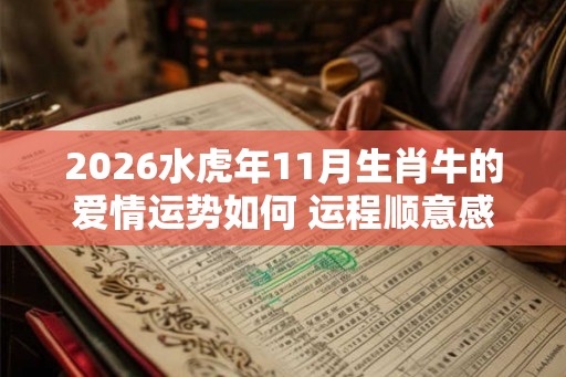 2026水虎年11月生肖牛的爱情运势如何 运程顺意感情和谐