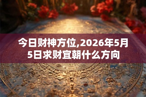 今日财神方位,2026年5月5日求财宜朝什么方向