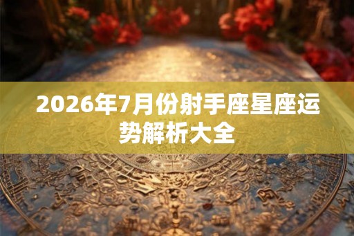 2026年7月份射手座星座运势解析大全