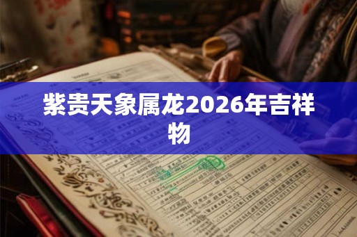 紫贵天象属龙2026年吉祥物 紫贵天象属龙2026年吉祥物