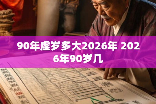 90年虚岁多大2026年 2026年90岁几