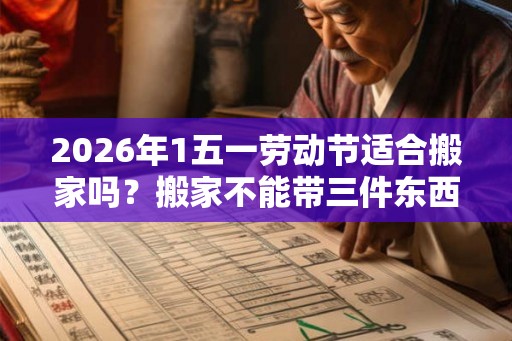 2026年1五一劳动节适合搬家吗？搬家不能带三件东西是什么？