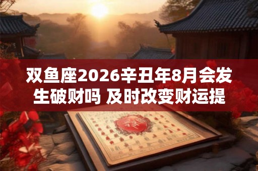 双鱼座2026辛丑年8月会发生破财吗 及时改变财运提升