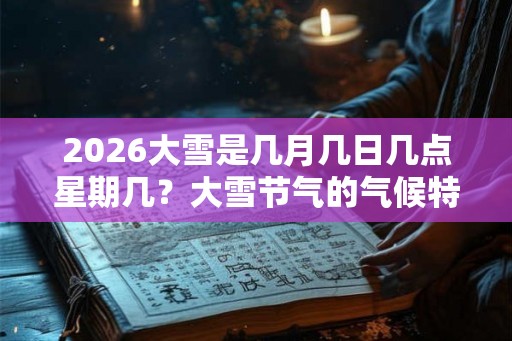 2026大雪是几月几日几点星期几?大雪节气的气候特点 2026大雪是几月几日几点星期几?大雪节气的气候特点