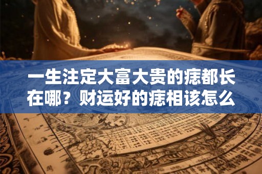 一生注定大富大贵的痣都长在哪?财运好的痣相该怎么看? 一生注定大富大贵的痣都长在哪?财运好的痣相该怎么看?