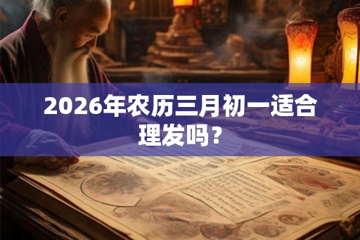 2026年农历三月初一适合理发吗？