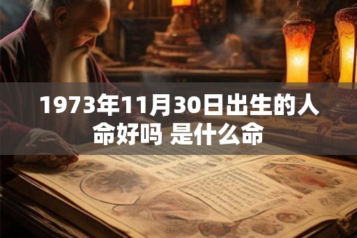 1973年11月30日出生的人命好吗 是什么命