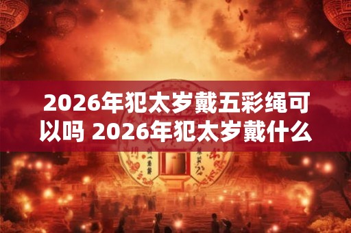 2026年犯太岁戴五彩绳可以吗 2026年犯太岁戴什么首饰好