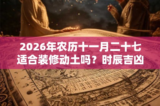 2026年农历十一月二十七适合装修动土吗？时辰吉凶如何？