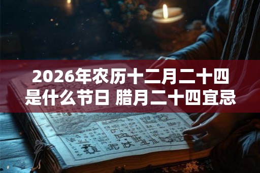 2026年农历十二月二十四是什么节日 腊月二十四宜忌