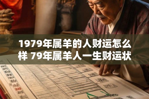 1979年属羊的人财运怎么样 79年属羊人一生财运状况 1979年属羊的人财运怎么样 79年属羊人一生财运状况