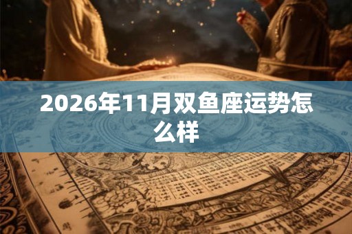 2026年11月双鱼座运势怎么样
