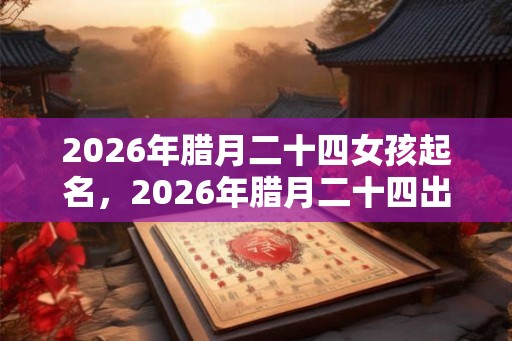 2026年腊月二十四女孩起名，2026年腊月二十四出生好不好？