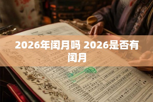 2026年闰月吗 2026是否有闰月