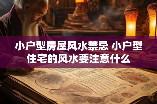 小户型房屋风水禁忌 小户型住宅的风水要注意什么