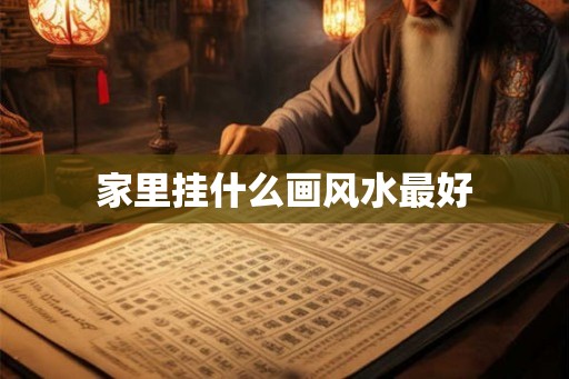 家里挂什么画风水最好