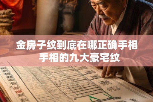 金房子纹到底在哪正确手相  手相的九大豪宅纹