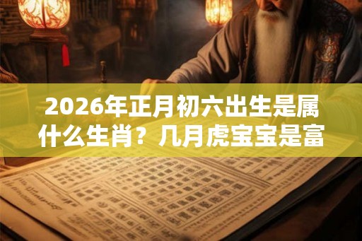 2026年正月初六出生是属什么生肖？几月虎宝宝是富贵命？