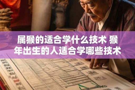 属猴的适合学什么技术 猴年出生的人适合学哪些技术