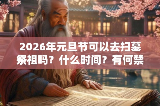 2026年元旦节可以去扫墓祭祖吗？什么时间？有何禁忌？
