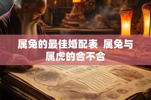 属兔的最佳婚配表  属兔与属虎的合不合