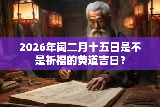 2026年闰二月十五日是不是祈福的黄道吉日？