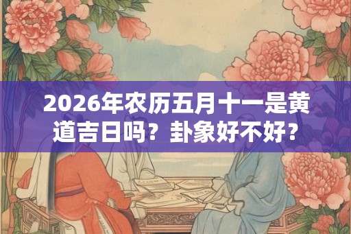 2026年农历五月十一是黄道吉日吗?卦象好不好? 2026年农历五月十一是黄道吉日吗?卦象好不好?