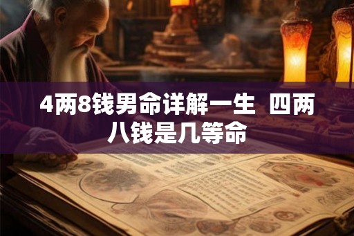 4两8钱男命详解一生  四两八钱是几等命