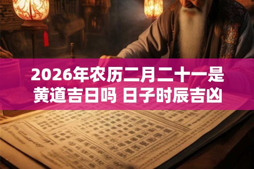 2026年农历二月二十一是黄道吉日吗 日子时辰吉凶