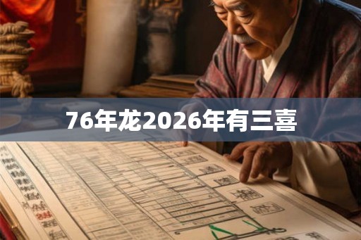 76年龙2026年有三喜