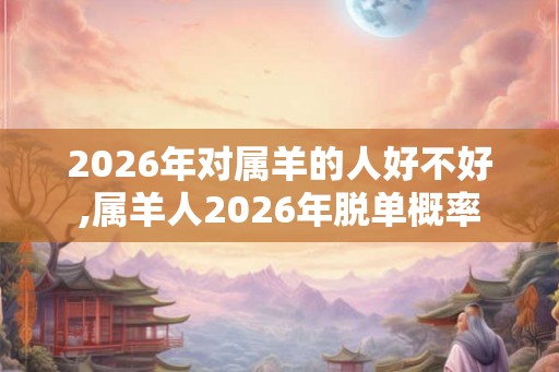 2026年对属羊的人好不好,属羊人2026年脱单概率