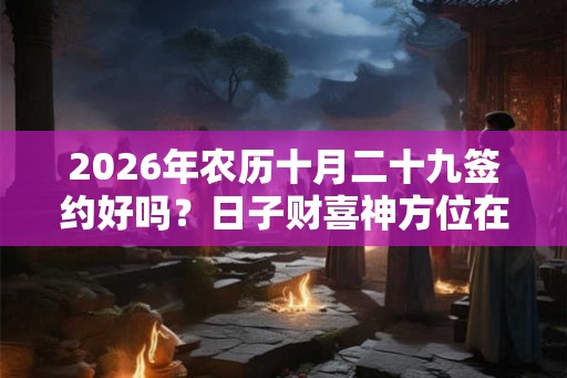 2026年农历十月二十九签约好吗?日子财喜神方位在哪里? 2026年农历十月二十九签约好吗?日子财喜神方位在哪里?